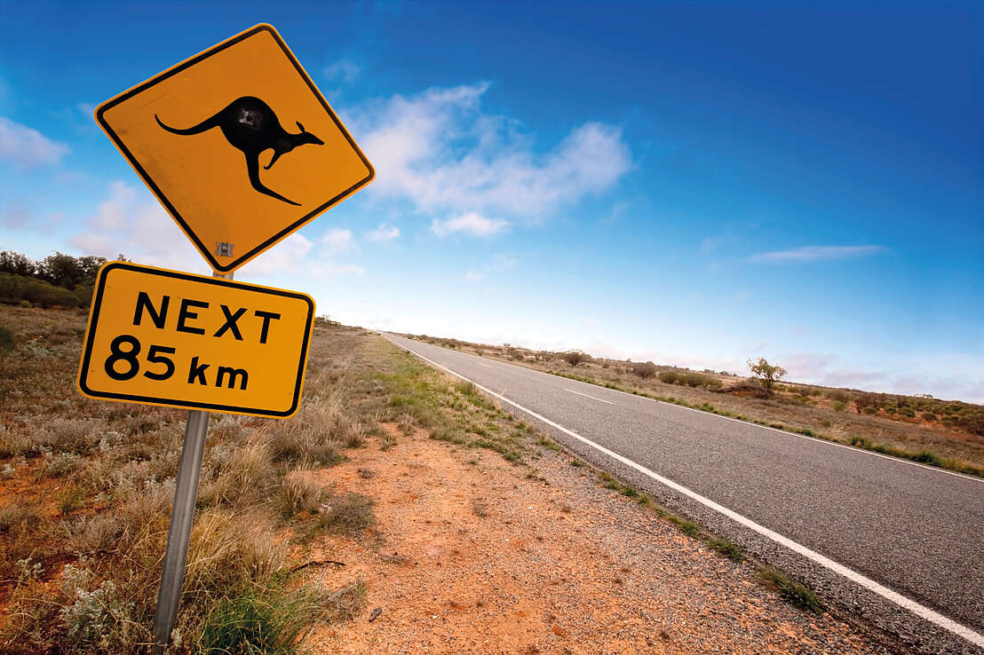 Australien Kangaroo Schild